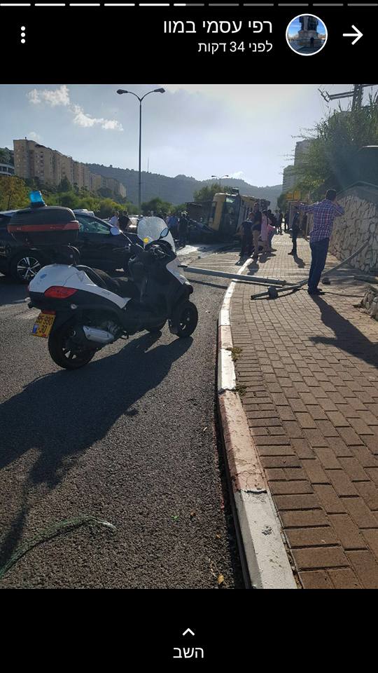 حادث طرق في حيفا ومصابون من دالية الكرمل